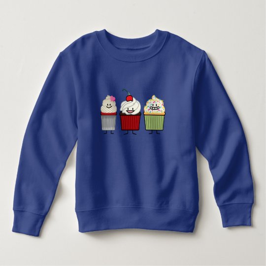 Moletom A crosta de gelo da família do cupcake polvilha o