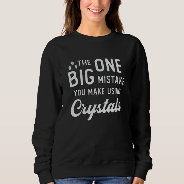 Moletom A Curar Cristal Que Você Faz Usando O Crystals Hea (Frente)