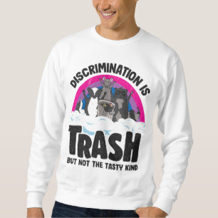Moletom A Discriminação É O Traje De Salmão Raccoon Bisexu