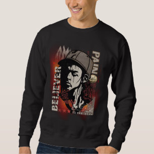 Moletom A Dor Faz Crente Motivacional   Grunge Gráfico