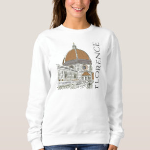 Moletom A Duomo Florence Itália Caneta e Desenho de Tinta