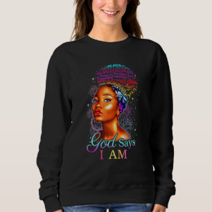 Moletom A Ebonia Negra-Africana abençoada Rainha Empoderad