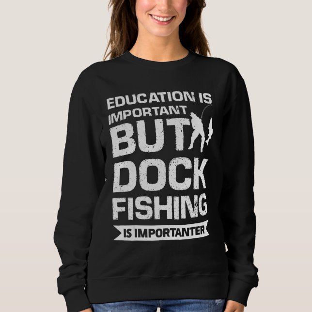 Moletom A Educação É Importante, Mas A Pesca De Pata É Imp (Frente)