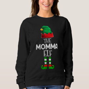 Moletom A Família Momma Elf de Natal Correspondendo Figuri