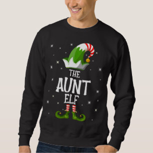 Moletom A Família Tia Elf Correspondendo ao Natal