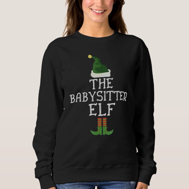 Moletom A fantasia de Natal da Babysitter Elf (Frente)