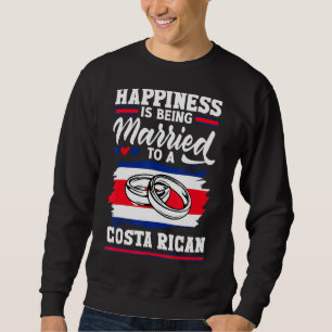 Moletom A Felicidade Da Costa Rica Está Sendo Casada Com U