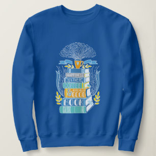 Moletom "A felicidade é uma xícara de café e um bom livro"