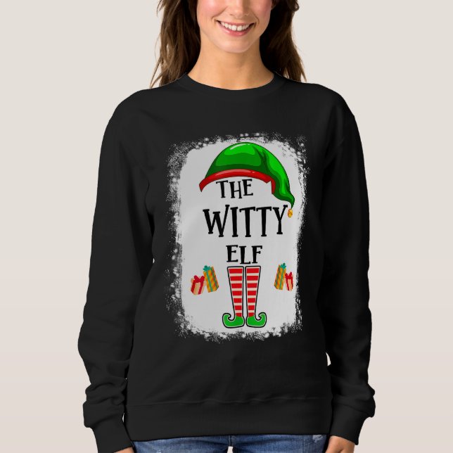 Moletom A Festa de Natal da Família de Combinação do Witty (Frente)