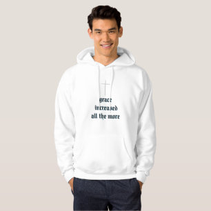 Moletom A Graça Aumenta Ainda Mais O Hoodie Branco