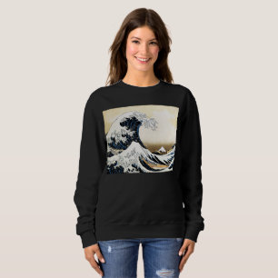 Moletom A Grande Onda de Kanagawa Hokusai, arte japonês