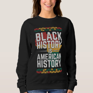 Moletom A História Negra É História Americana Design Vinta
