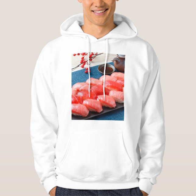Moletom A luxurious tuna-inspired hoodie | Red gradation (Frente)