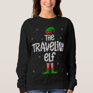 Moletom A Luz De Natal Viajante Elf Corresponde A Fa