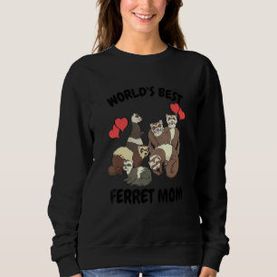 Moletom A mãe de Pet Ferret 1 é a melhor do mundo
