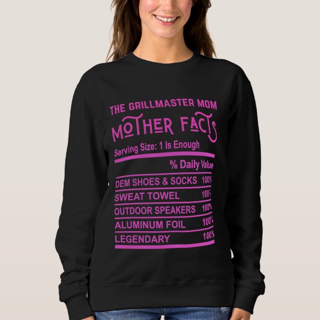 Moletom A Mãe Engraçada Fato Mãe Gag Grill Mo (Frente)