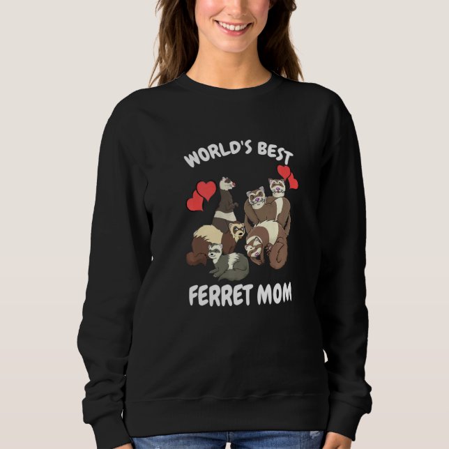 Moletom A Mãe Pet Ferret do Mundo (Frente)