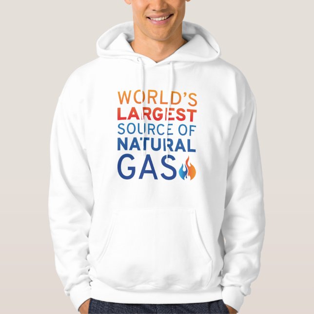 Moletom A Maior Fonte De Gás Natural Do Mundo (Frente)