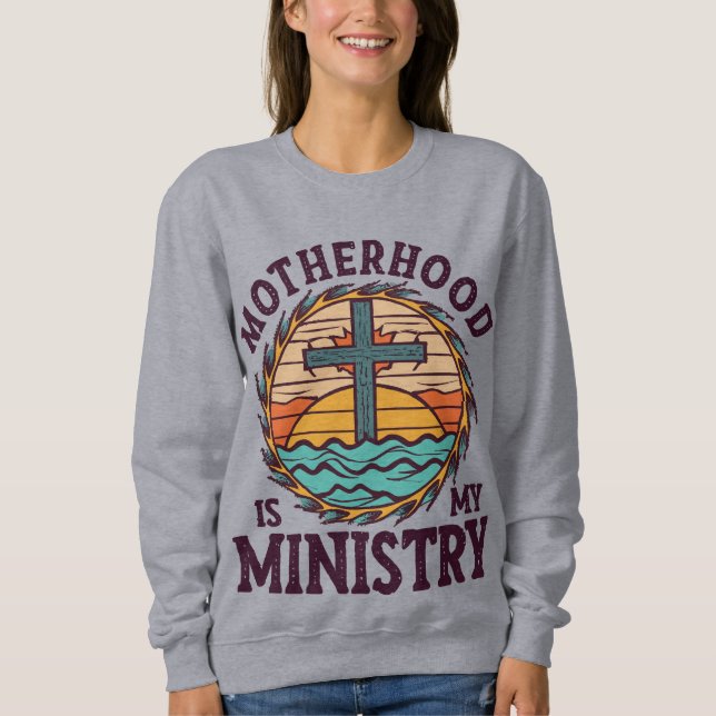 Moletom A Maternidade É A Minha Escola Doméstica Do Minist (Frente)