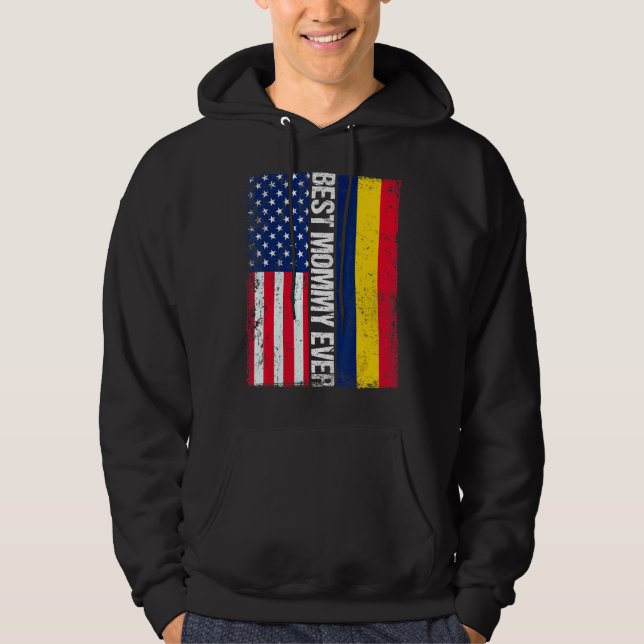 Moletom A melhor Mamãe do Chade Flag Americano (Frente)