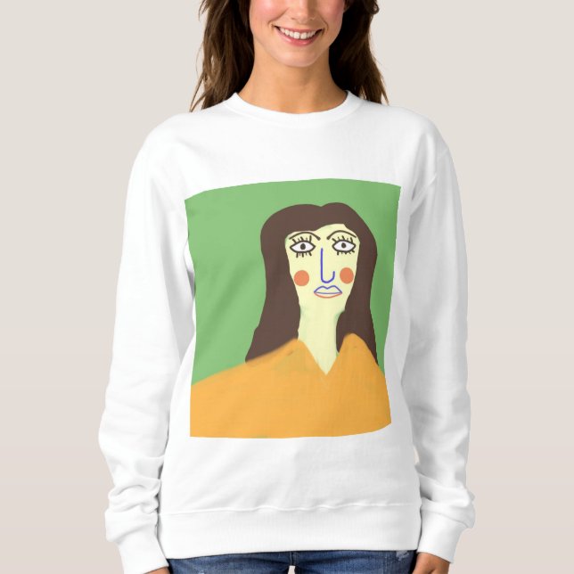 Moletom a mulher abstrato art (Frente)