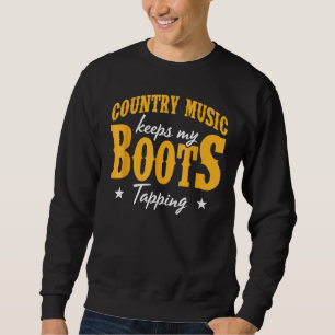 Moletom A Música country mantém minha dança de linha de to