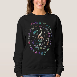 Moletom A Música Não É Um Pastime. Ela Facilita A Minha Mú
