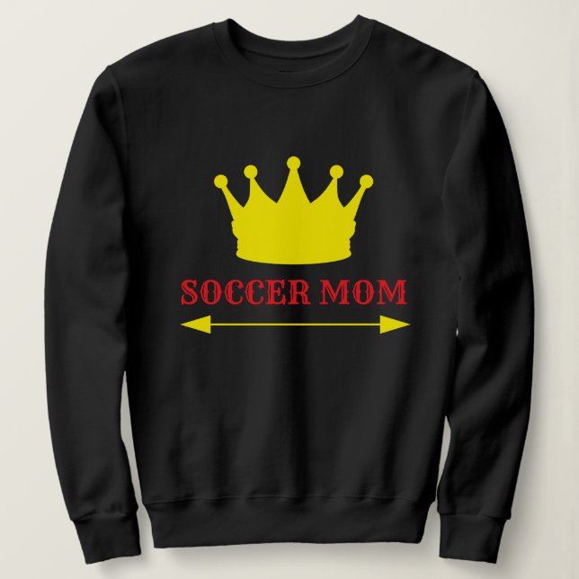 Moletom A número 1 mãe de jogador de futebol (Frente do Design)