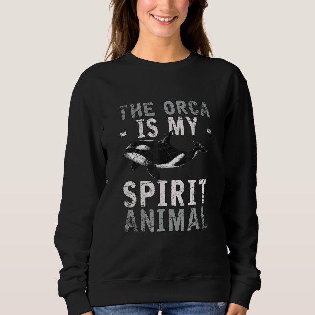 Moletom A Orca É A Minha Orca Animal Espirituosa (Frente)