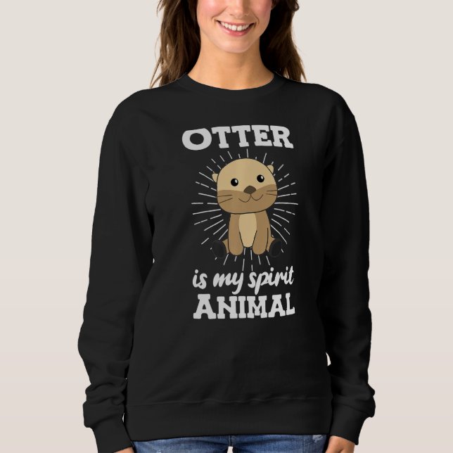 Moletom A Otter É A Minha Espírito Animal Doce A Outra (Frente)
