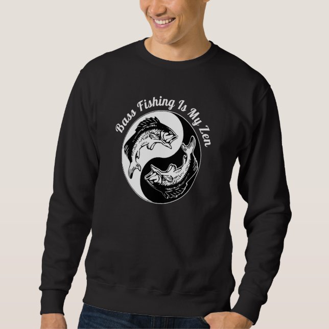 Moletom A Pesca De Bass É Minha Zen Yin Yang (Frente)