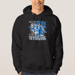 Moletom A queda com o estilo chama-se Skydiving