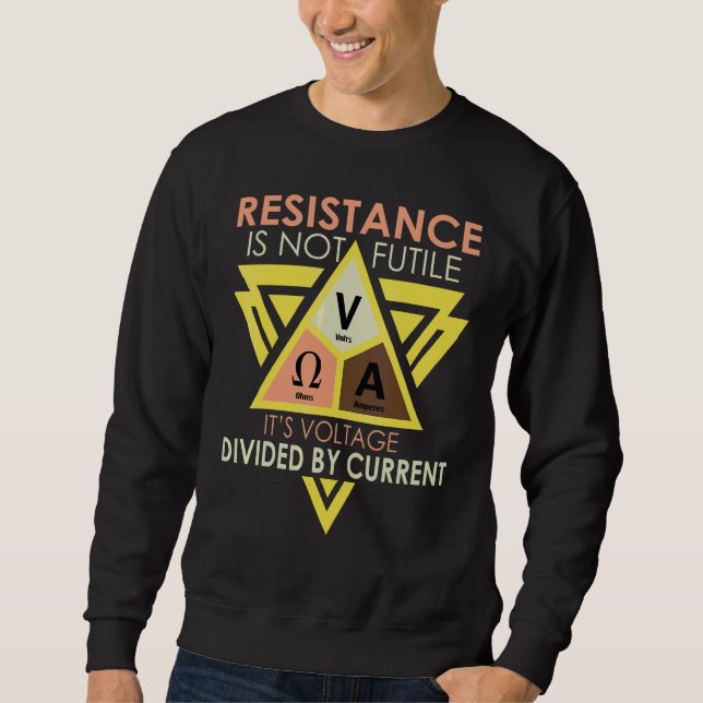 Moletom A Resistência Não É Inútil   Eletricista (Frente)