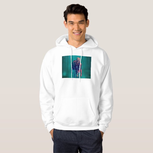 Moletom A sangrenta floresta zombie do SlipperyJoe é névoa (Frente Completa)