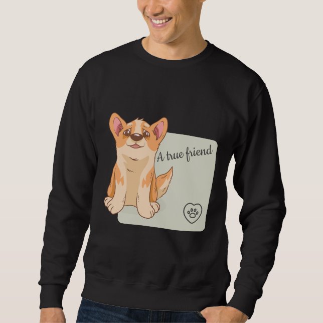 Moletom A True Friend Welsh Corgi (Frente)