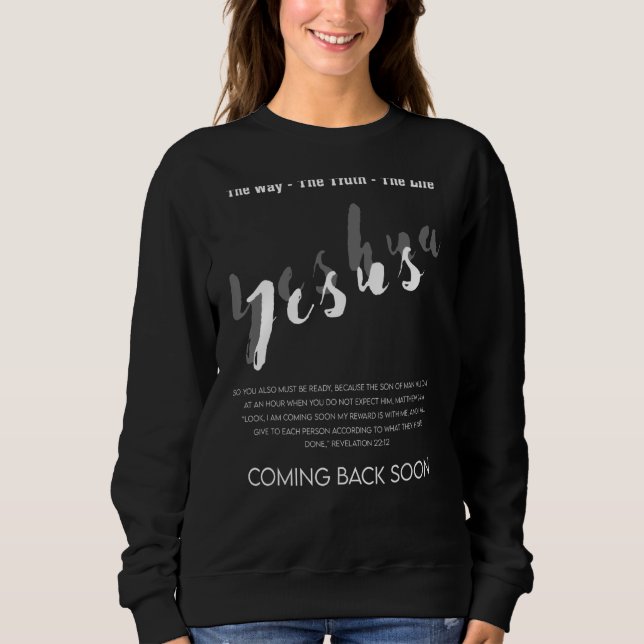 Moletom A Verdade A Vida Jesus Voltando Logo (Frente)