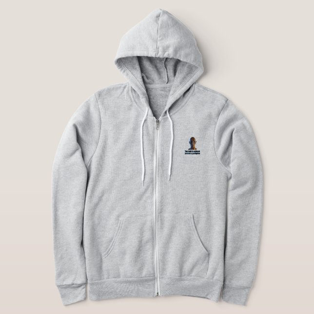 Moletom A verdade é o Cheio opcional Zip Hoodie (Postura )