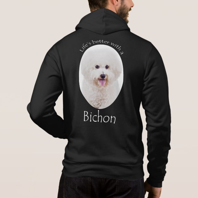 Moletom A vida é melhor, Bichon Hoodie (Verso)