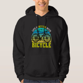 Moletom a vida é melhor com bicicleta