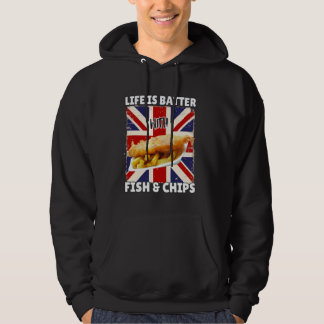 Moletom A Vida é Melhor com Fish and Chips - Comida Britân