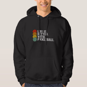 Moletom A Vida É Melhor Com O Pickleball - Pickleball Engr