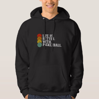 Moletom A Vida É Melhor Com O Pickleball - Pickleball Engr