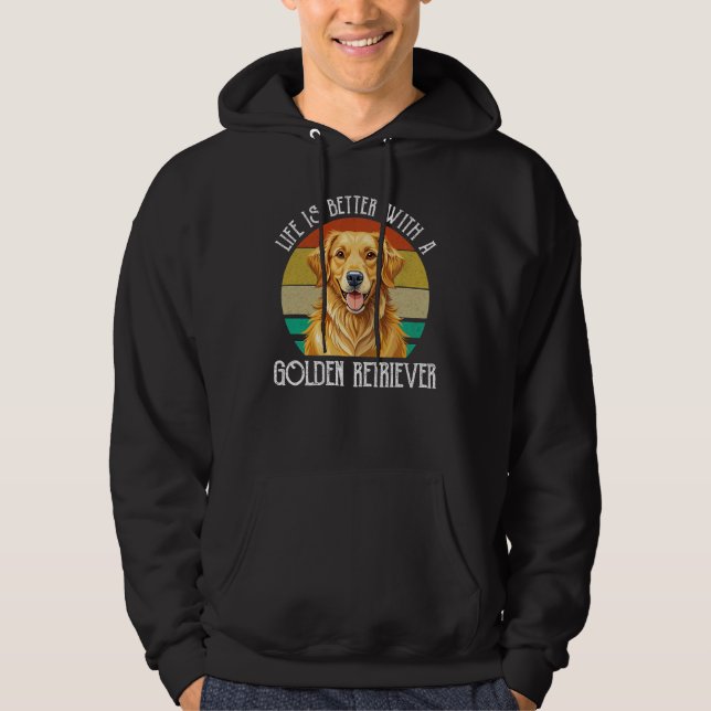 Moletom A Vida é Melhor Com Um Golden Retriever (Frente)