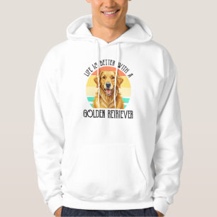 Moletom A Vida é Melhor Com Um Golden Retriever
