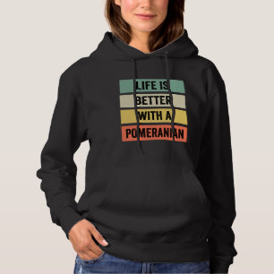 Moletom A Vida É Melhor Com Uma Pomerânia 125