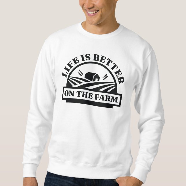 Moletom A Vida É Melhor Na Fazenda (Frente)