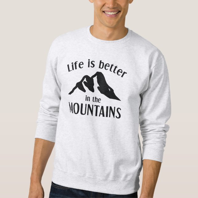 Moletom A Vida É Melhor Nas Montanhas (Frente)