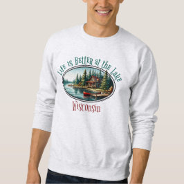 Moletom A vida é melhor no lago