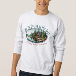 Moletom A vida é melhor no lago