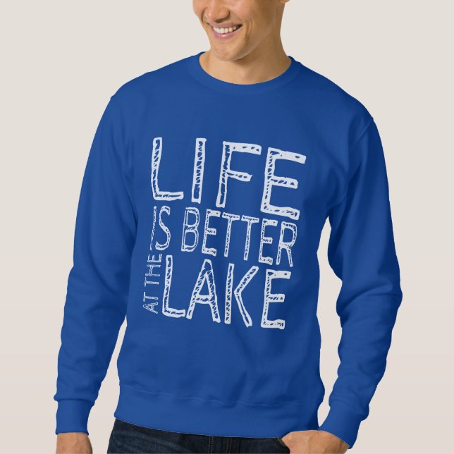 Moletom A vida é melhor no lago (Frente)